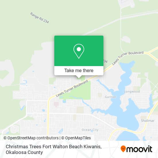 Christmas Trees Fort Walton Beach Kiwanis map