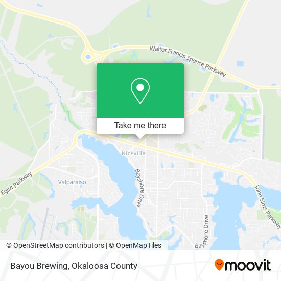 Bayou Brewing map