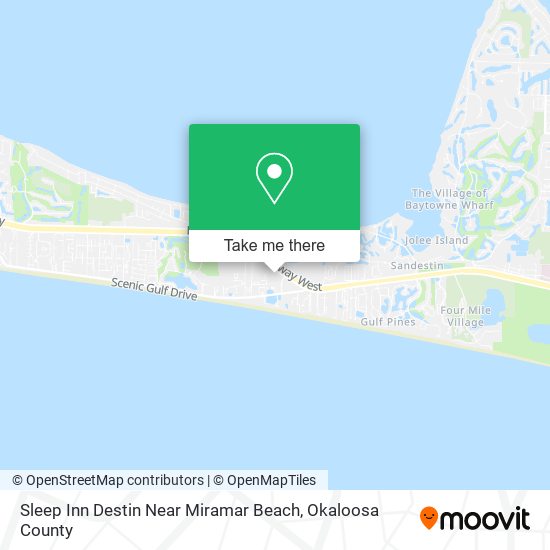 Mapa de Sleep Inn Destin Near Miramar Beach