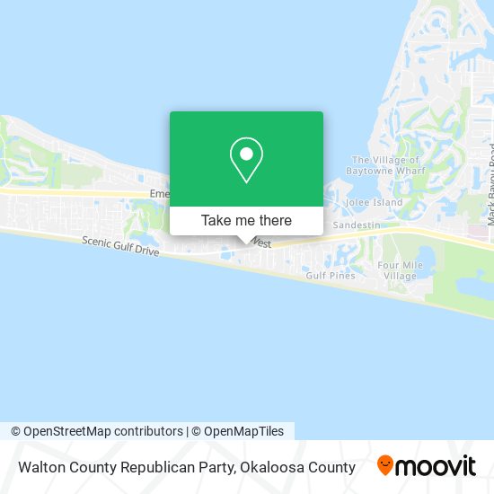 Walton County Republican Party map