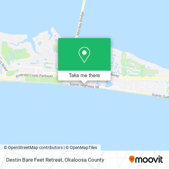 Destin Bare Feet Retreat map