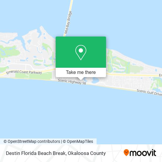 Destin Florida Beach Break map