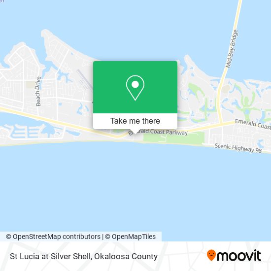 St Lucia at Silver Shell map