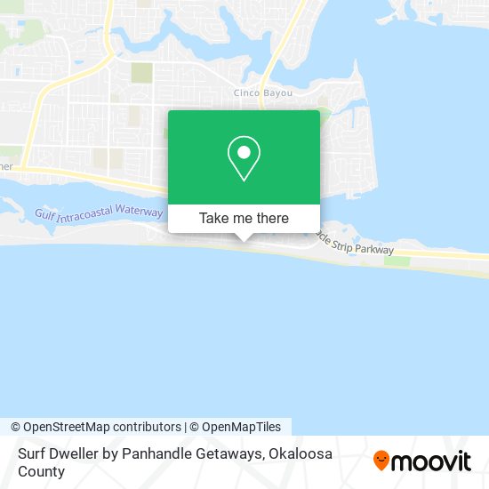 Surf Dweller by Panhandle Getaways map