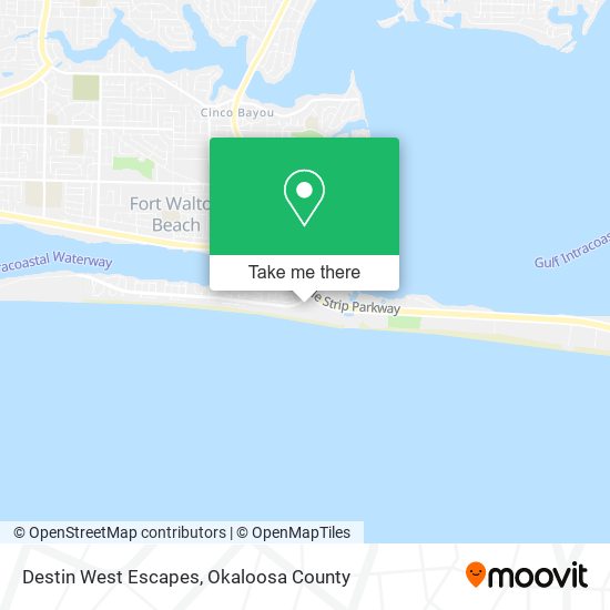Destin West Escapes map