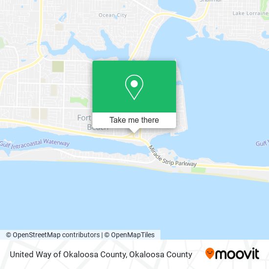 United Way of Okaloosa County map