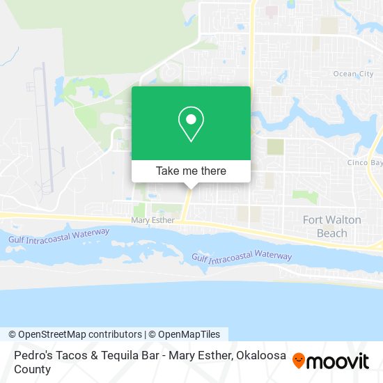 Mapa de Pedro's Tacos & Tequila Bar - Mary Esther