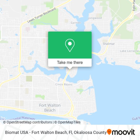 Mapa de Biomat USA - Fort Walton Beach, Fl