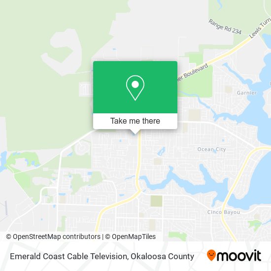 Mapa de Emerald Coast Cable Television