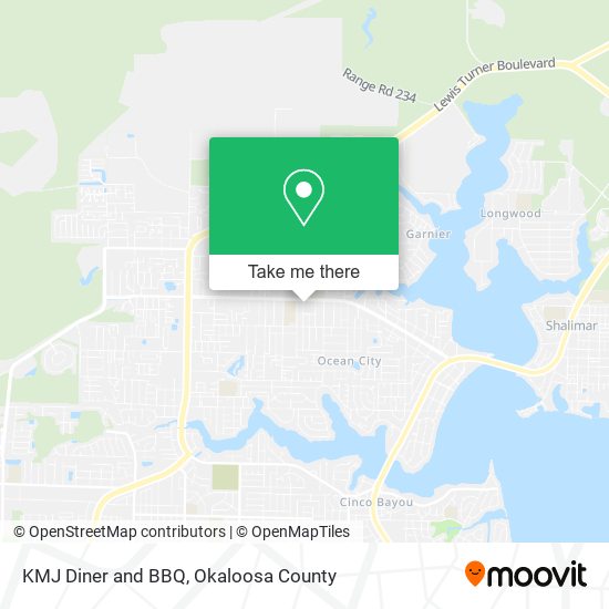 KMJ Diner and BBQ map