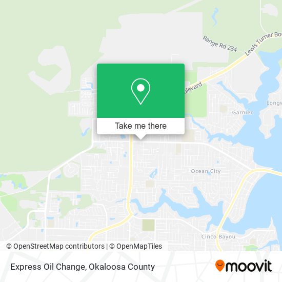 Mapa de Express Oil Change