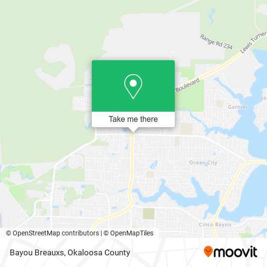 Mapa de Bayou Breauxs