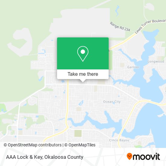 Mapa de AAA Lock & Key