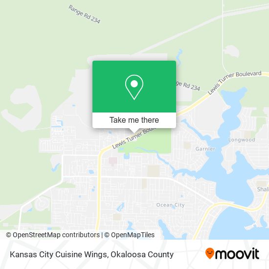 Kansas City Cuisine Wings map