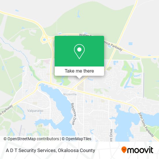 A D T Security Services map