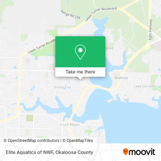 Elite Aquatics of NWF map