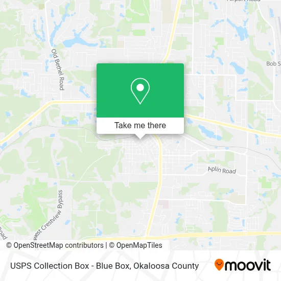 USPS Collection Box - Blue Box map