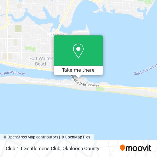 How to get to Club 10 Gentlemen's Club in Fort Walton Beach by Bus?