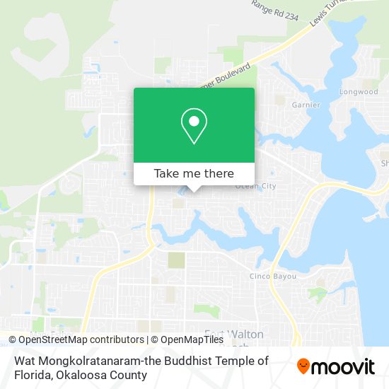 Wat Mongkolratanaram-the Buddhist Temple of Florida map