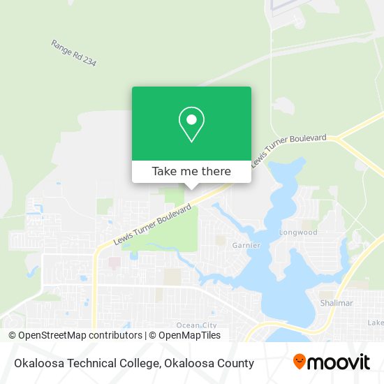 Okaloosa Technical College map