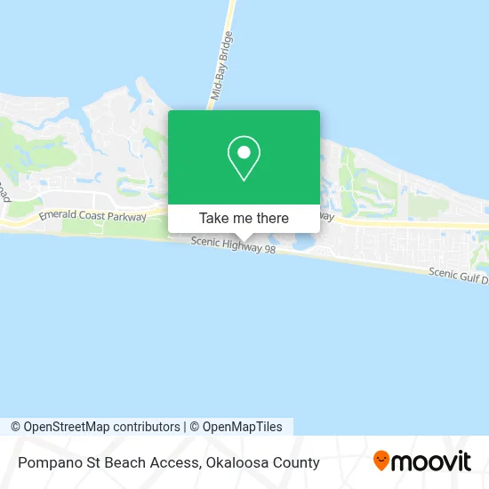 Pompano St Beach Access map