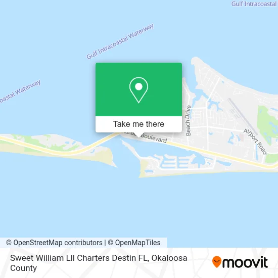 Sweet William Lll Charters Destin FL map