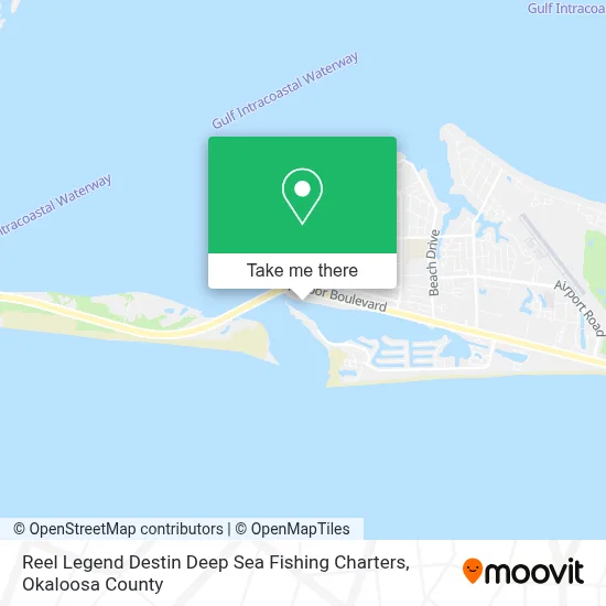 Reel Legend Destin Deep Sea Fishing Charters map