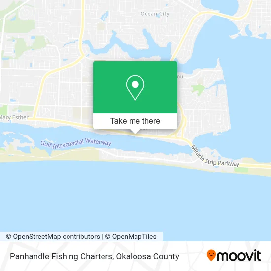 Panhandle Fishing Charters map