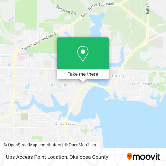 Ups Access Point Location map