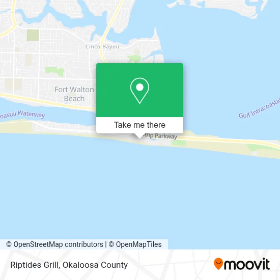 Riptides Grill map