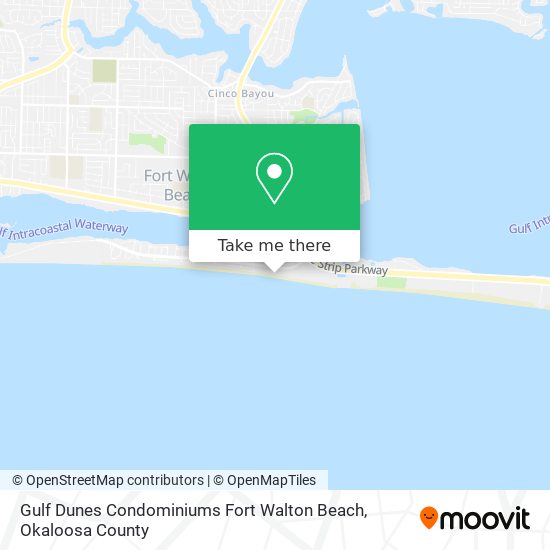 Mapa de Gulf Dunes Condominiums Fort Walton Beach