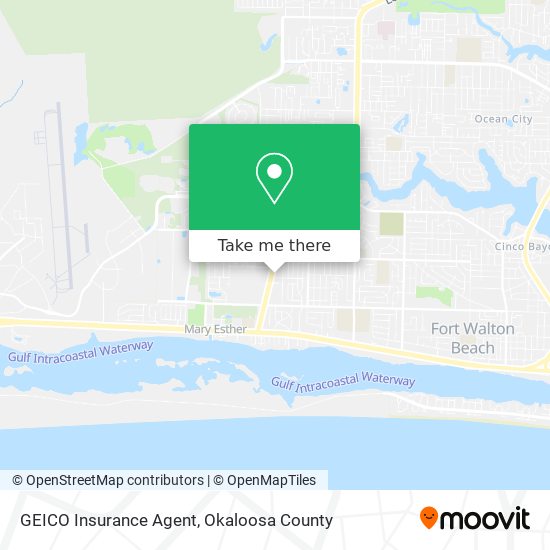 GEICO Insurance Agent map