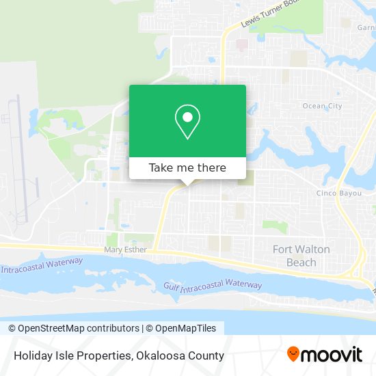 Holiday Isle Properties map