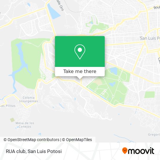 How to get to RUA club in San Luis Potosí by Bus?