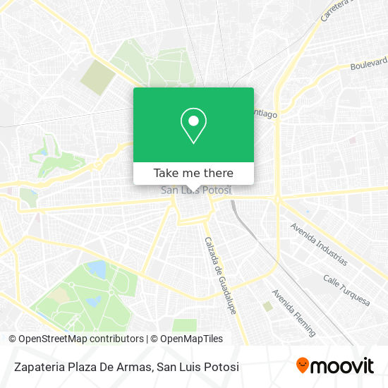How to get to Zapateria Plaza De Armas in San Luis Potosí by Bus?