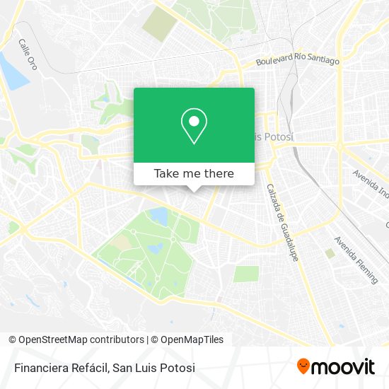 Mapa de Financiera Refácil