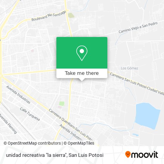 unidad recreativa "la sierra" map