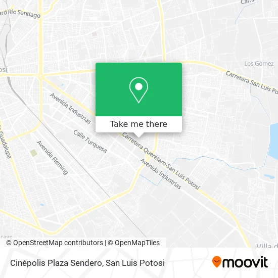Mapa de Cinépolis Plaza Sendero