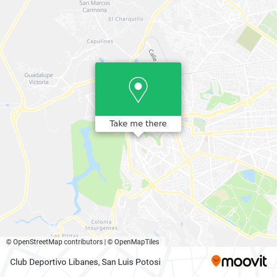 Mapa de Club Deportivo Libanes