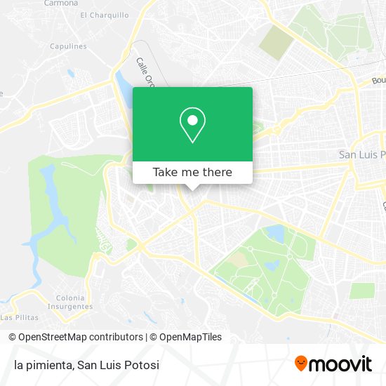 Mapa de la pimienta