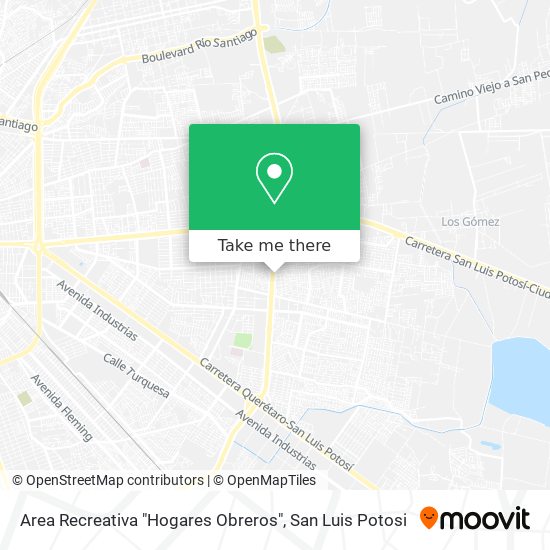 Area Recreativa "Hogares Obreros" map
