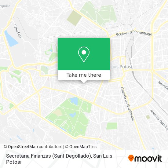 Secretaria Finanzas (Sant.Degollado) map
