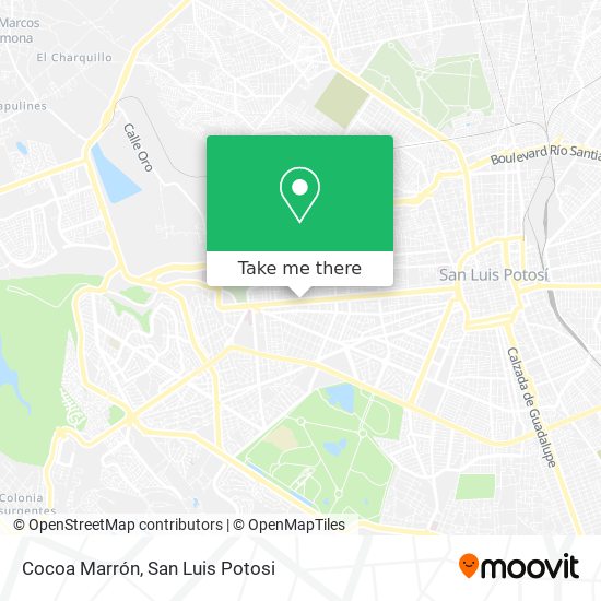 Cocoa Marrón map