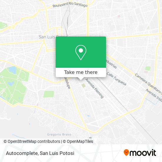 Autocomplete map