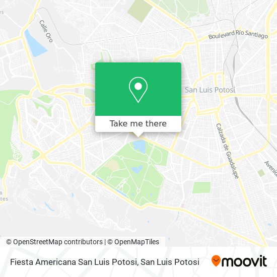 Fiesta Americana San Luis Potosi map