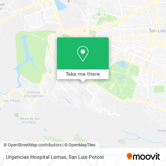 Mapa de Urgencias Hospital Lomas