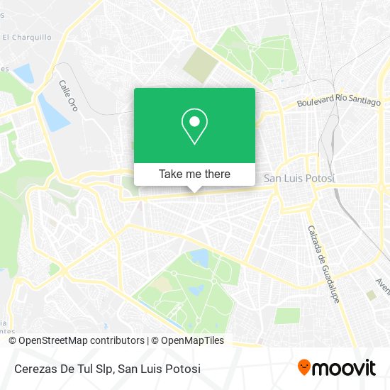 Mapa de Cerezas De Tul Slp