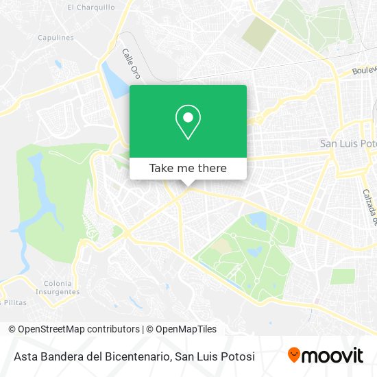 Mapa de Asta Bandera del Bicentenario
