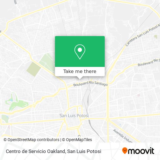 Mapa de Centro de Servicio Oakland