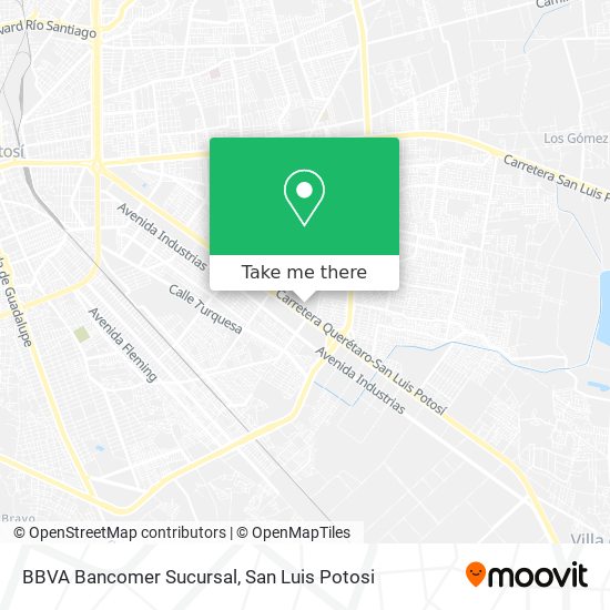 Mapa de BBVA Bancomer Sucursal